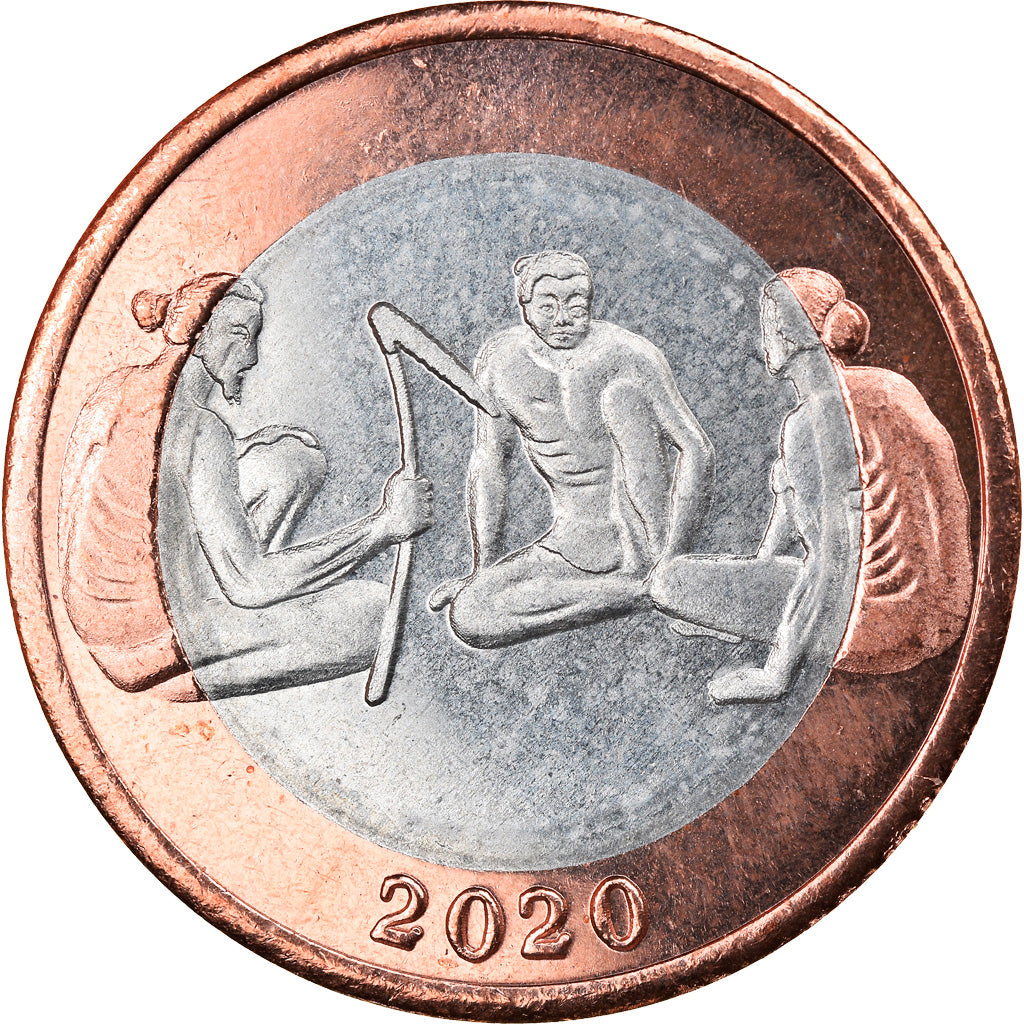 Coin, Micronesia, Crown, 2020, YAP, MS(63), Bi-Metallic