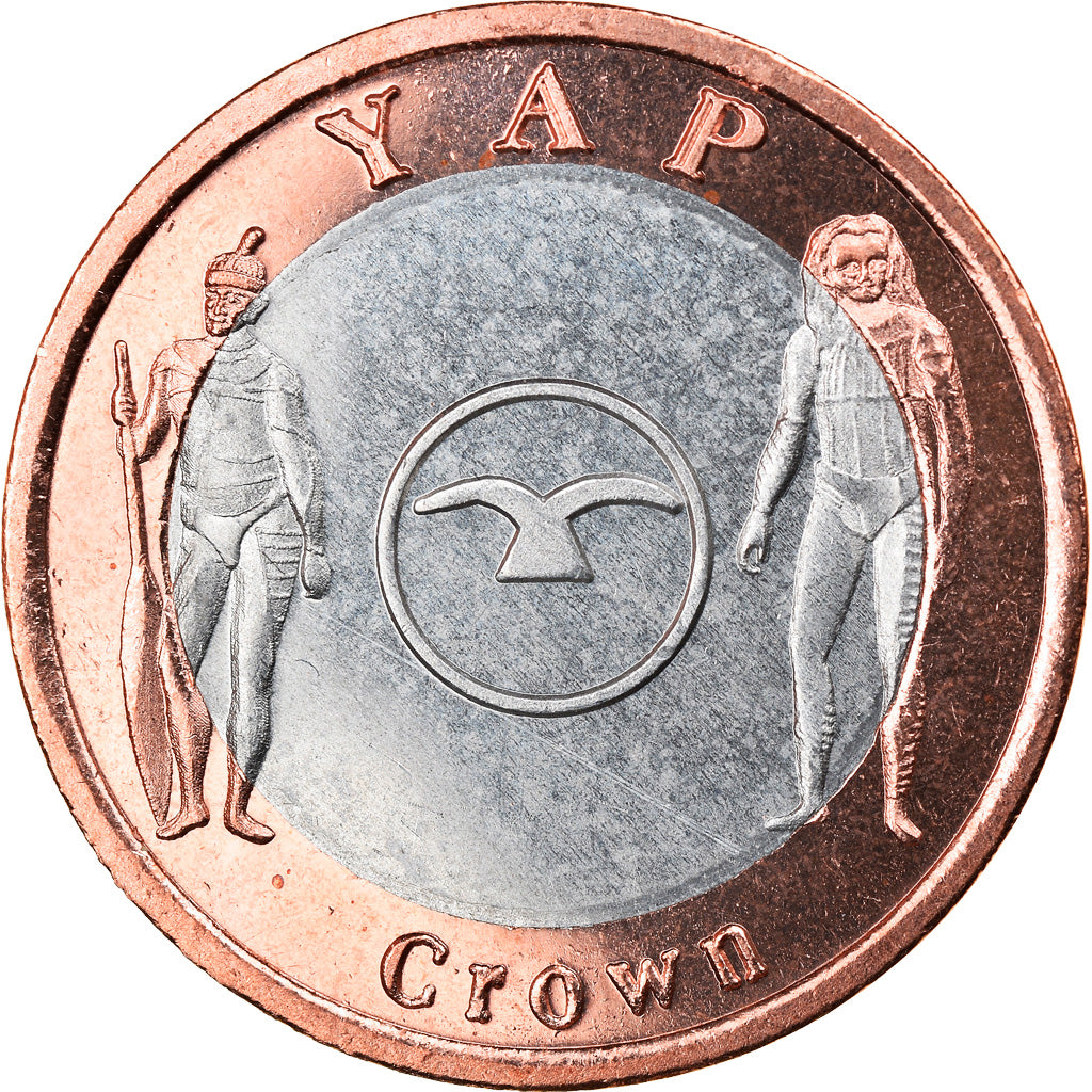 Coin, Micronesia, Crown, 2020, YAP, MS(63), Bi-Metallic