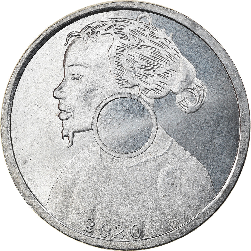 Coin, Micronesia, Florin, 2020, YAP, MS(63), Nickel plated zinc