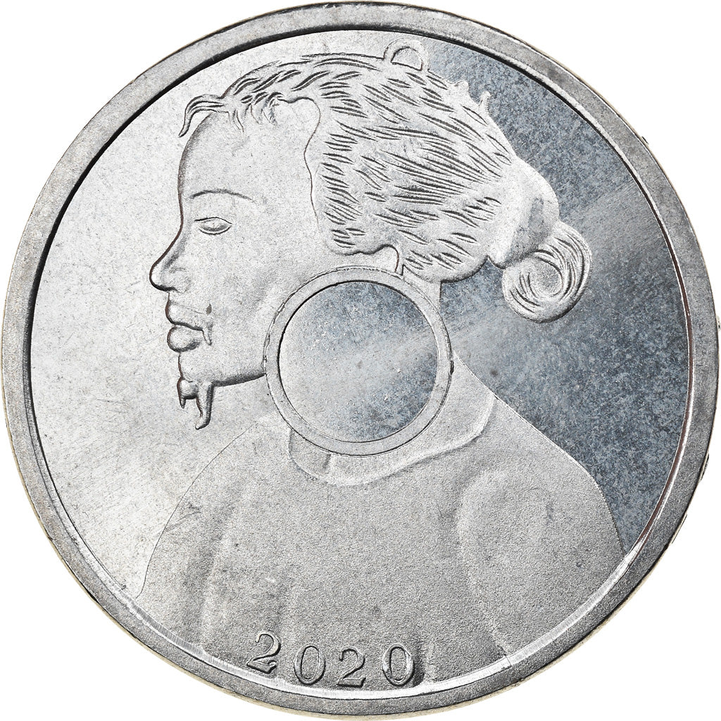 Coin, Micronesia, Florin, 2020, YAP, MS(63), Nickel plated zinc