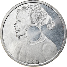 Coin, Micronesia, Florin, 2020, YAP, MS(63), Nickel plated zinc