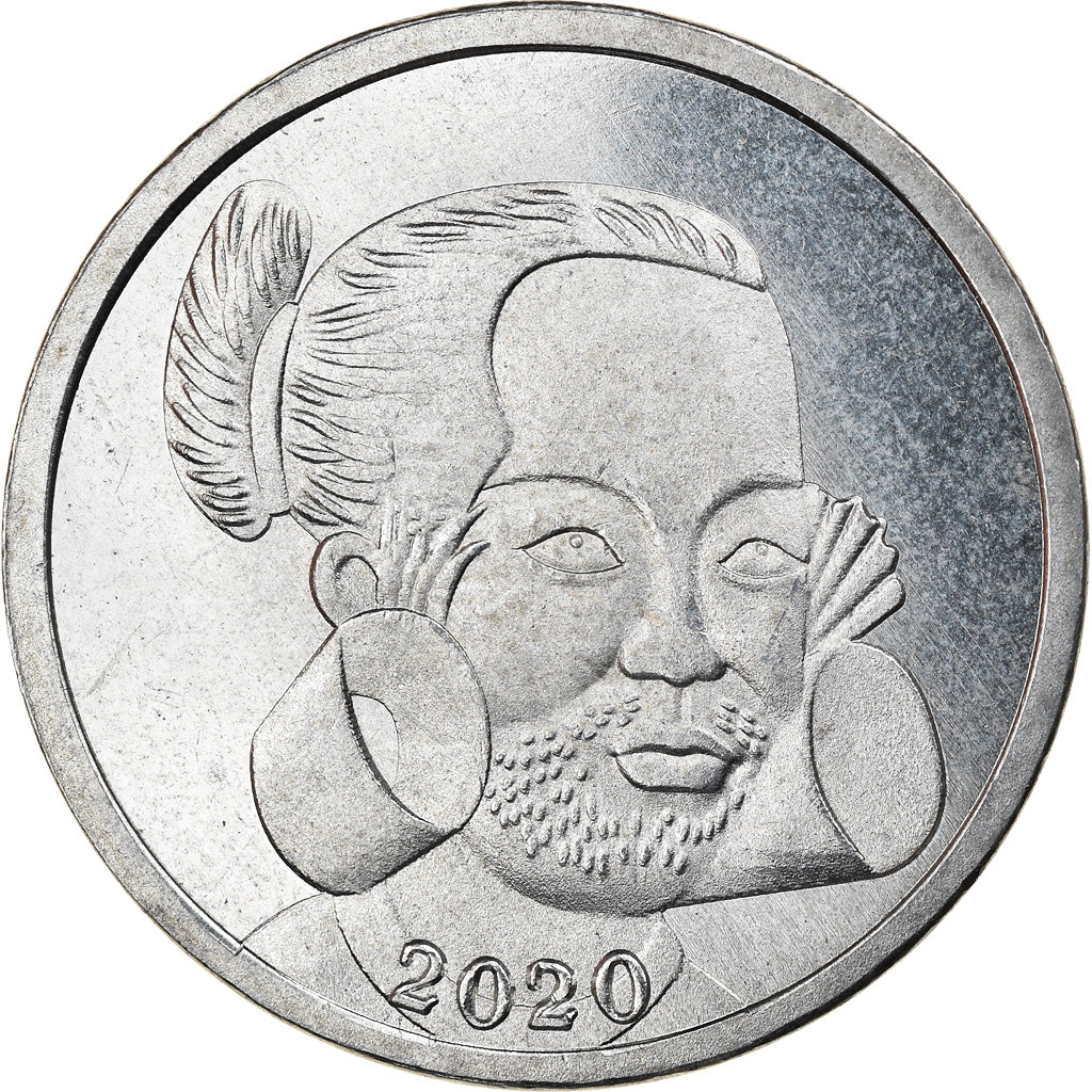Coin, Micronesia, Shilling, 2020, YAP, MS(63), Nickel plated zinc