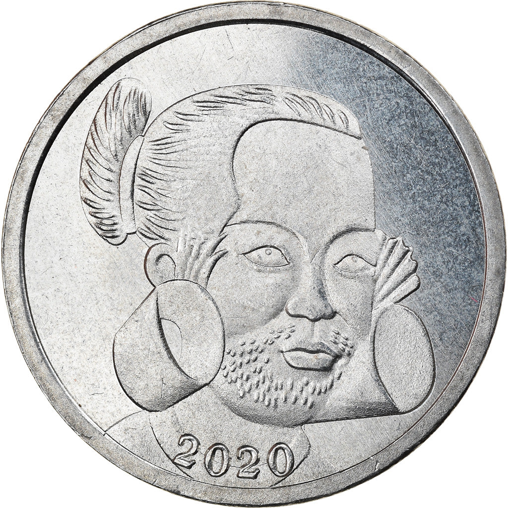 Coin, Micronesia, Shilling, 2020, YAP, MS(63), Nickel plated zinc