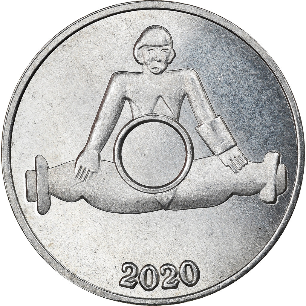 Coin, Micronesia, 3 Pence, 2020, YAP, MS(63), Nickel plated zinc