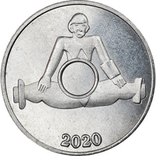 Coin, Micronesia, 3 Pence, 2020, YAP, MS(63), Nickel plated zinc