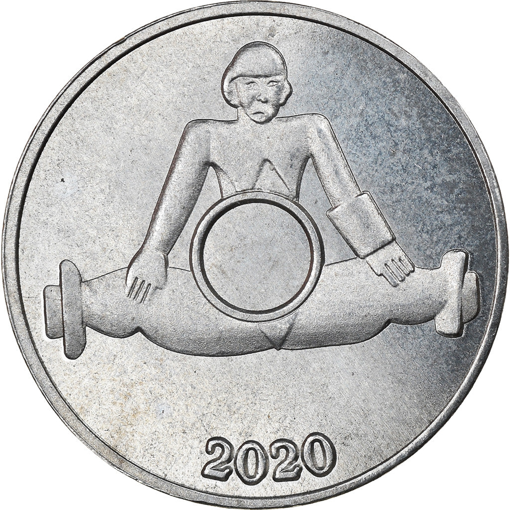 Coin, Micronesia, 3 Pence, 2020, YAP, MS(63), Nickel plated zinc