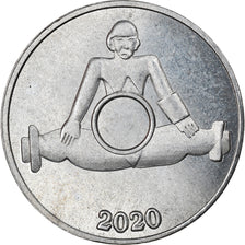 Coin, Micronesia, 3 Pence, 2020, YAP, MS(63), Nickel plated zinc