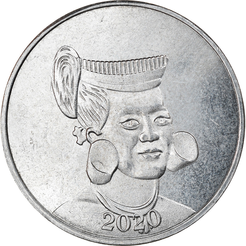 Coin, Micronesia, 6 Pence, 2020, YAP, MS(63), Nickel plated zinc