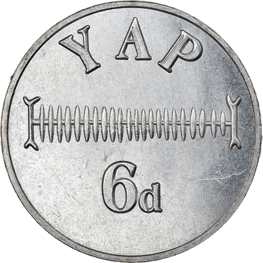 Monnaie, Micronesia, 6 Pence, 2020, YAP, SPL, Zinc nickelé