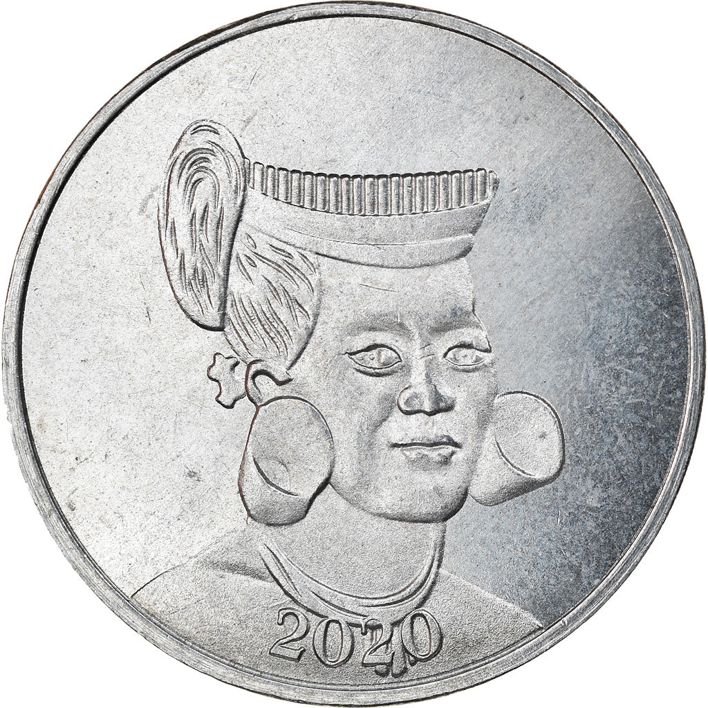 Coin, Micronesia, 6 Pence, 2020, YAP, MS(63), Nickel plated zinc