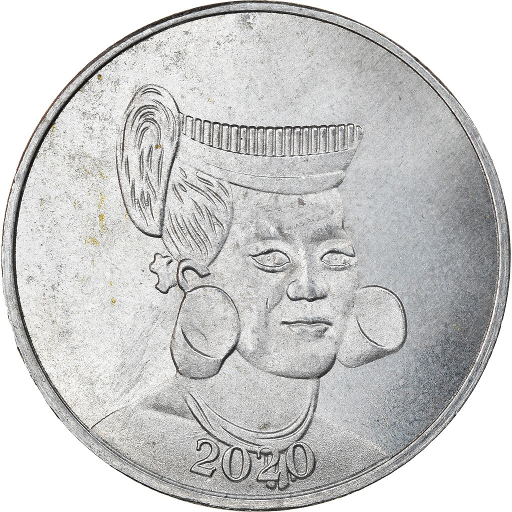 Coin, Micronesia, 6 Pence, 2020, YAP, MS(63), Nickel plated zinc