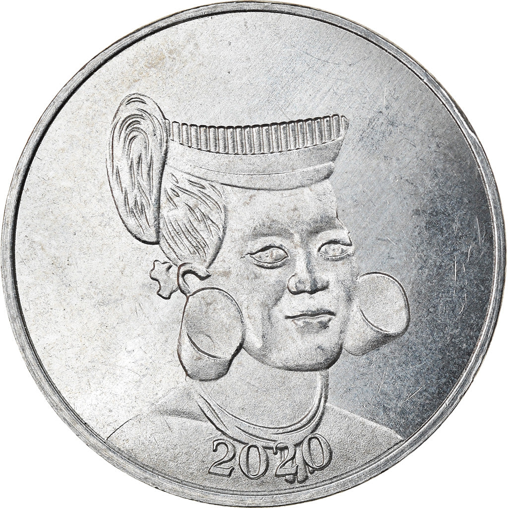 Coin, Micronesia, 6 Pence, 2020, YAP, MS(63), Nickel plated zinc