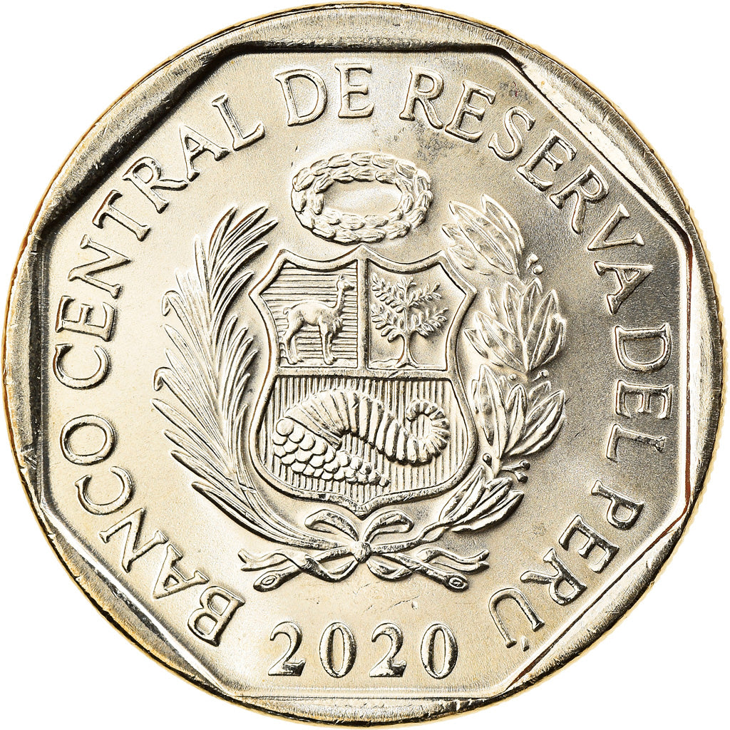 Moneda, Perú, Maria Parado de Bellido, Sol, 2020, SC, Níquel - latón