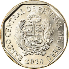 Moneda, Perú, Maria Parado de Bellido, Sol, 2020, SC, Níquel - latón