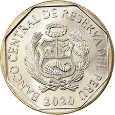 Moneda, Perú, Brigida Silva de Ochoa, Sol, 2020, SC, Níquel - latón