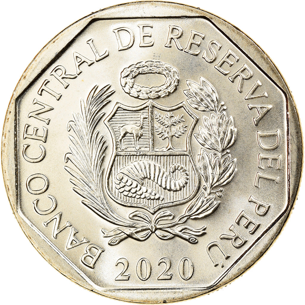 Monnaie, Pérou, Heroinas Toledo, Sol, 2020, SPL, Nickel-brass