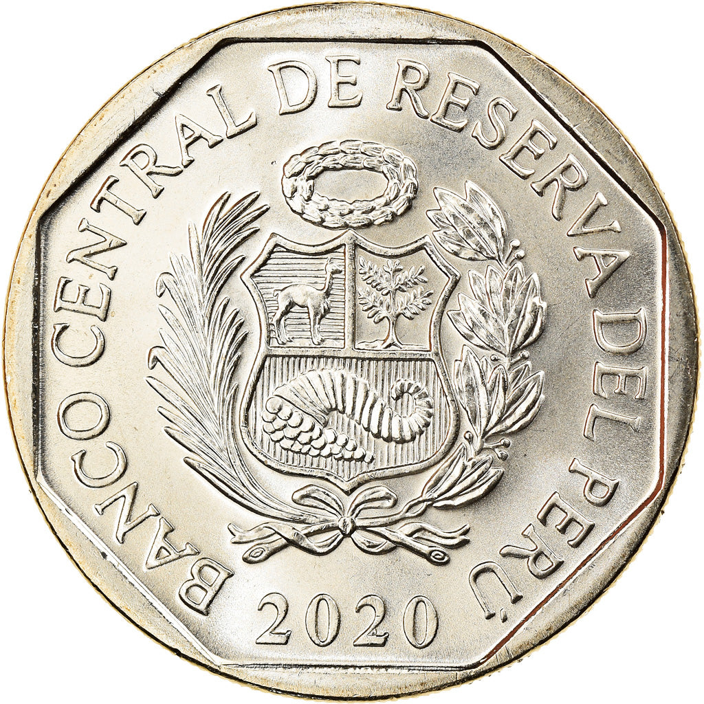 Moneda, Perú, Heroinas Toledo, Sol, 2020, SC, Níquel - latón
