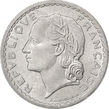 FRANCE, Lavrillier, 5 Francs, 1945, Paris, KM #888b.1, MS(60-62), Aluminum, 31,.
