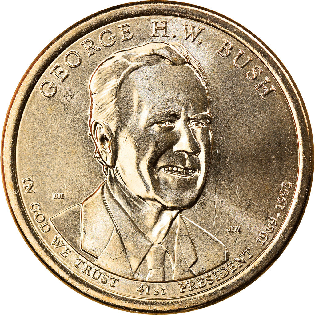 Coin, United States, George H. W. Bush, Dollar, 2020, Denver, MS(63)