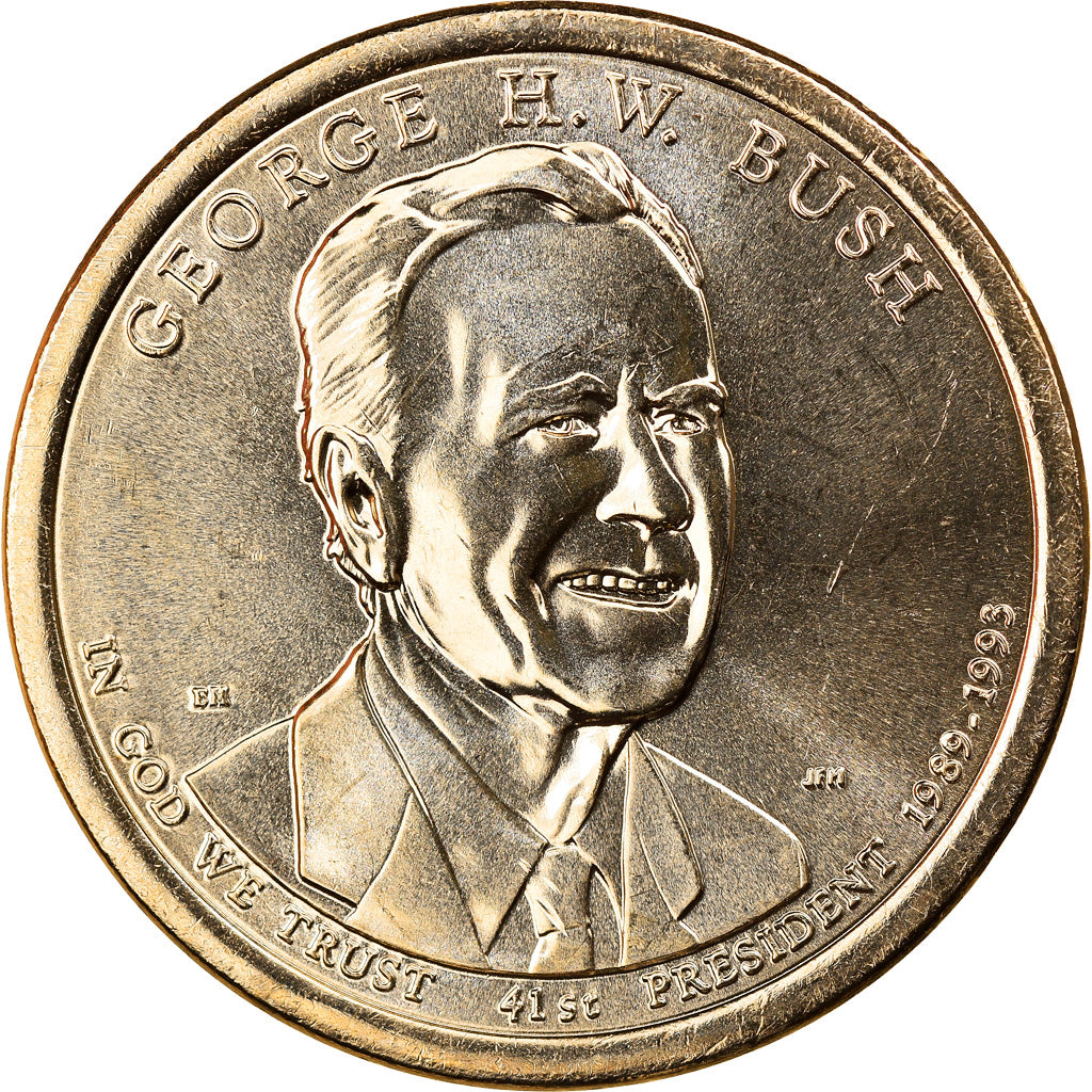 Coin, United States, George H. W. Bush, Dollar, 2020, Denver, MS(63)
