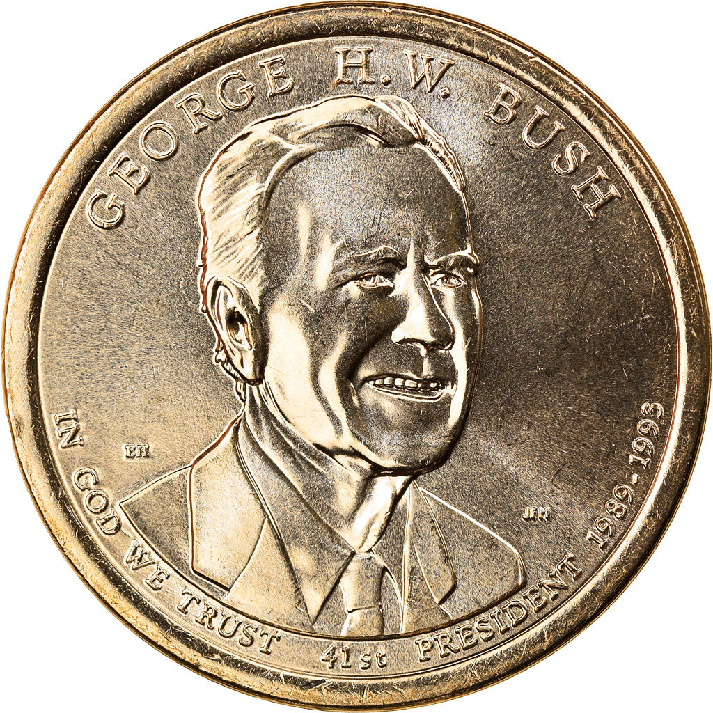 Coin, United States, George H. W. Bush, Dollar, 2020, Denver, MS(63)