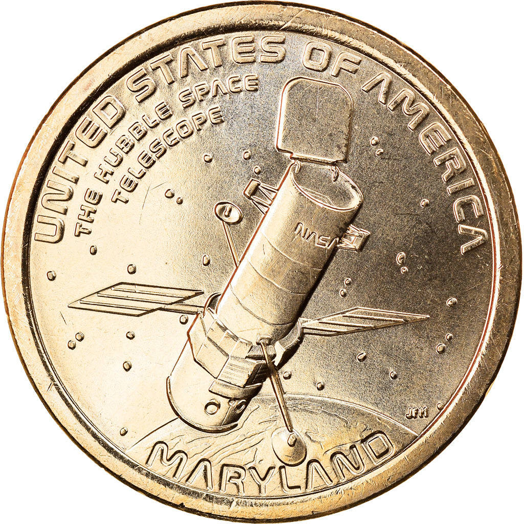Coin, United States, Télescope Hubble Maryland Innovation, Dollar, 2020