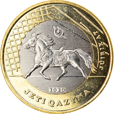 Moneda, Kazajistán, JUIRIK AT, 100 Tenge, 2020, SC, Bimetálico