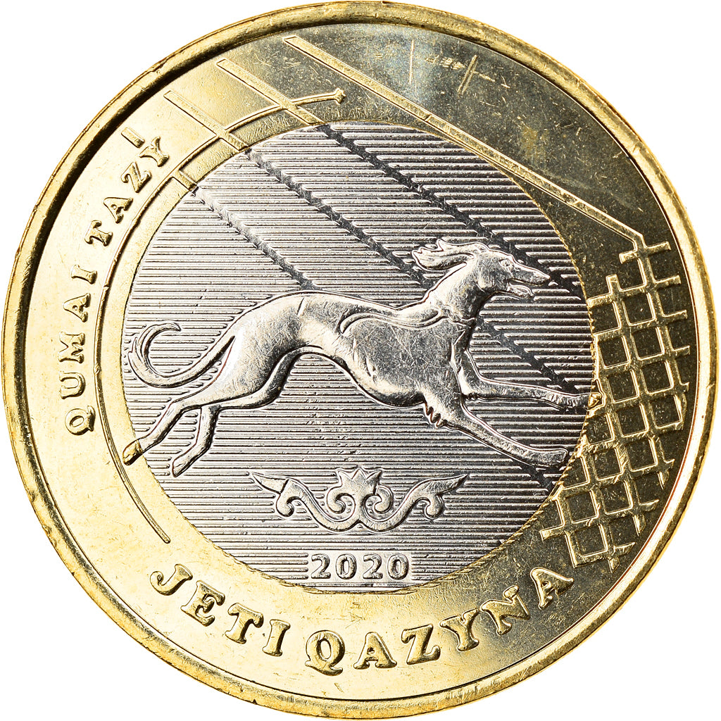 Coin, Kazakhstan, QUMAI TAZY, 100 Tenge, 2020, MS(63), Bi-Metallic
