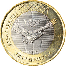 Coin, Kazakhstan, QYRAN BURKIT, 100 Tenge, 2020, MS(63), Bi-Metallic