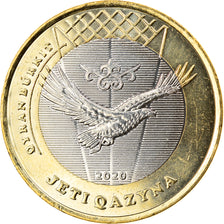 Coin, Kazakhstan, QYRAN BURKIT, 100 Tenge, 2020, MS(63), Bi-Metallic