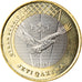 Coin, Kazakhstan, QYRAN BURKIT, 100 Tenge, 2020, MS(63), Bi-Metallic