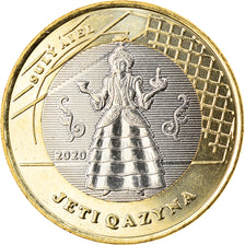 Coin, Kazakhstan, SULY AIEL, 100 Tenge, 2020, MS(63), Bi-Metallic