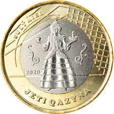 Coin, Kazakhstan, SULY AIEL, 100 Tenge, 2020, MS(63), Bi-Metallic