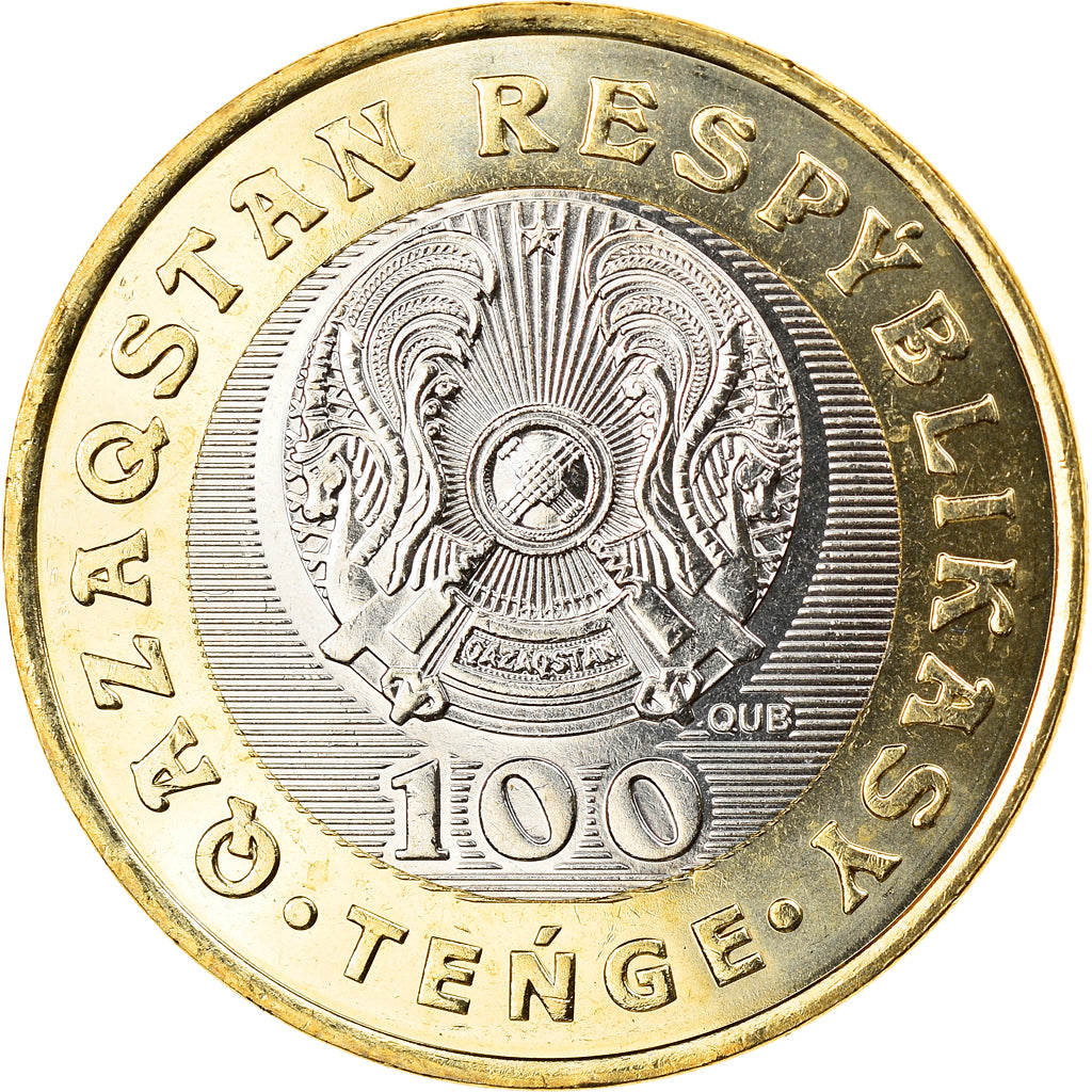 Coin, Kazakhstan, ER JJIGIT, 100 Tenge, 2020, MS(63), Bi-Metallic