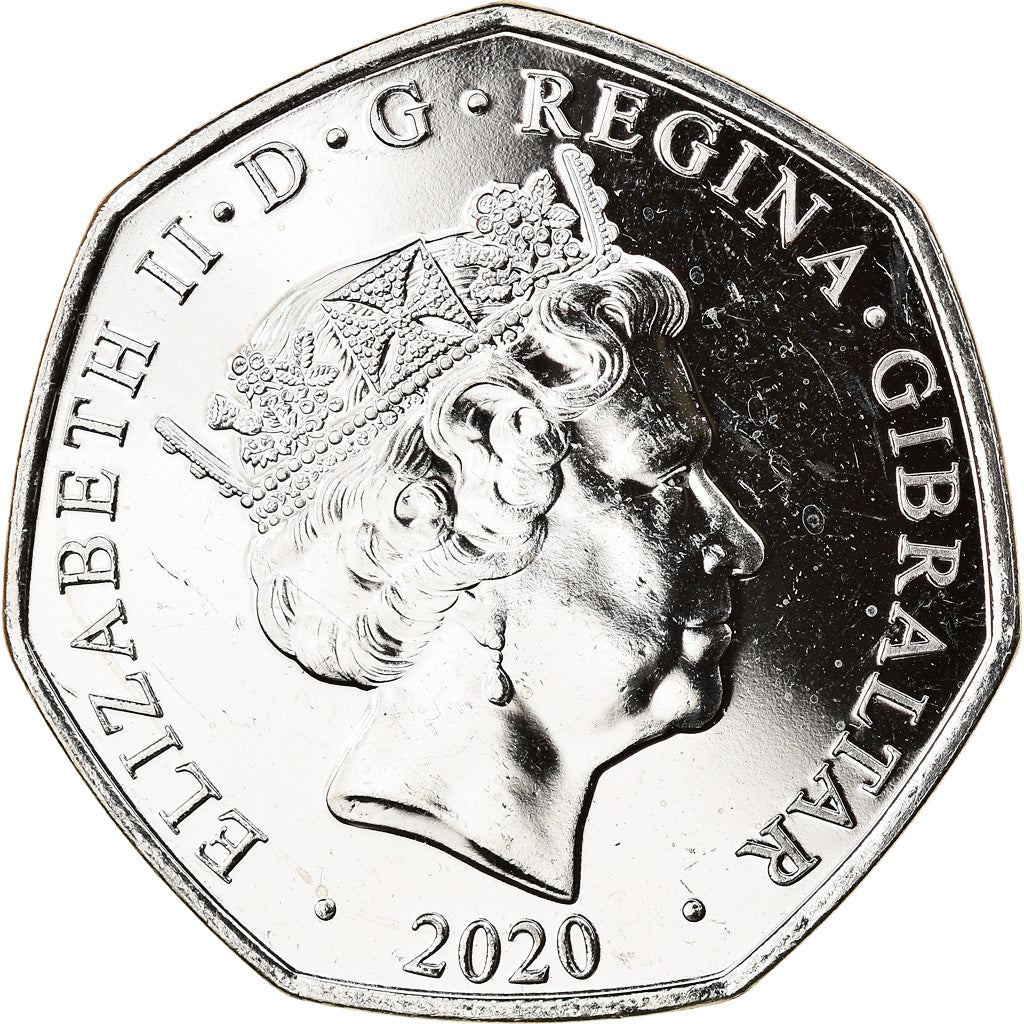 Monnaie, Gibraltar, Christmas, 50 Pence, 2020, SPL, Cupro-nickel