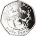 Coin, Gibraltar, Christmas, 50 Pence, 2020, MS(63), Cupro-nickel
