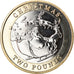Coin, Gibraltar, Christmas, 2 Pounds, 2020, MS(63), Bi-Metallic