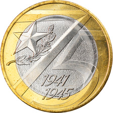 Coin, Russia, Victory anniversary, 10 Roubles, 2020, MS(63), Bi-Metallic