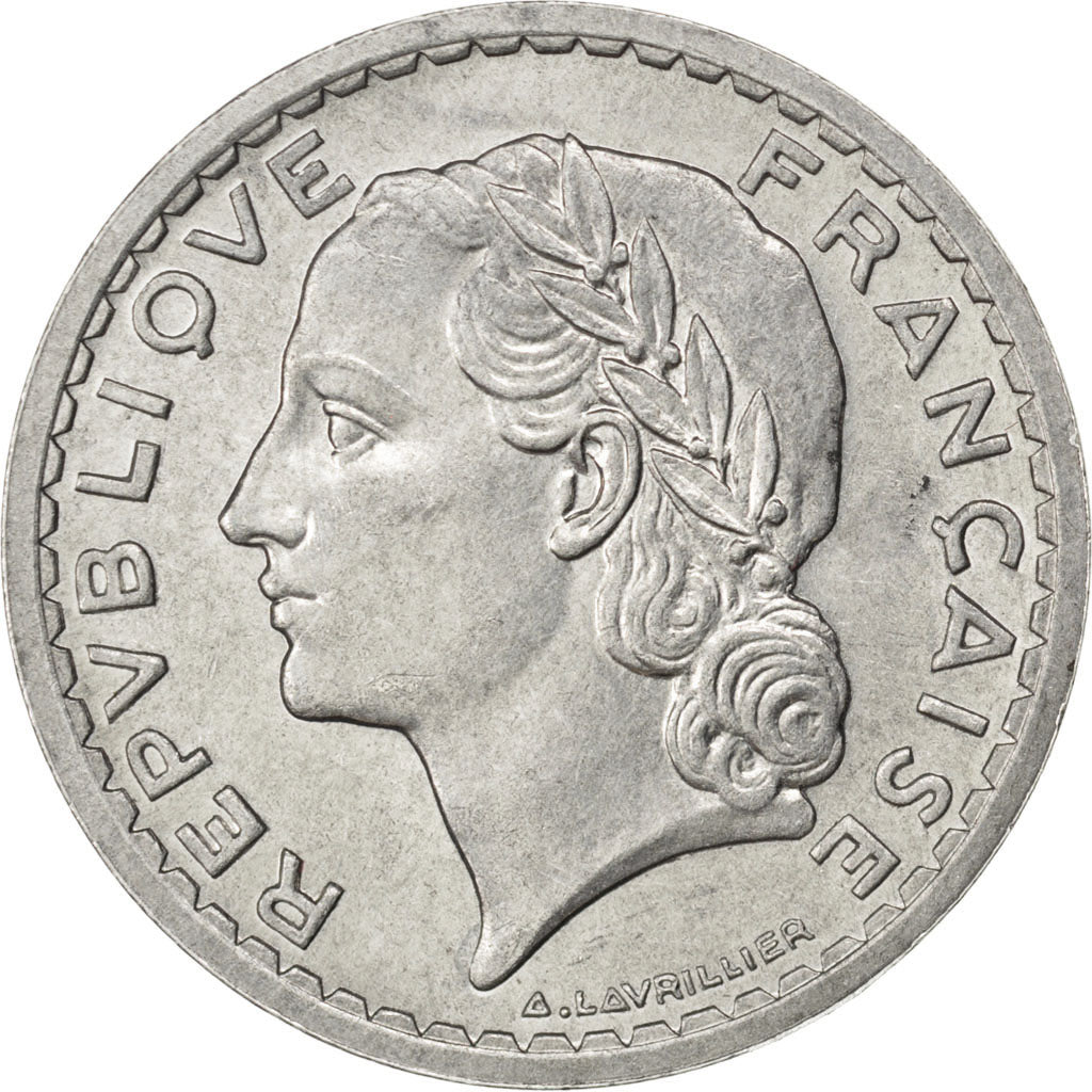 Münze, Frankreich, Lavrillier, 5 Francs, 1949, SS+, Aluminium, KM:888b.1