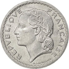 Münze, Frankreich, Lavrillier, 5 Francs, 1949, SS+, Aluminium, KM:888b.1