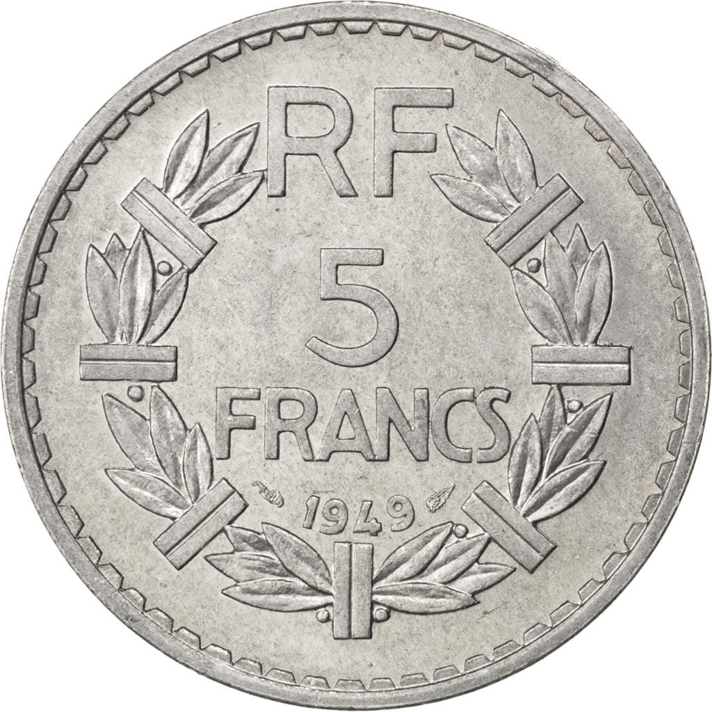 Münze, Frankreich, Lavrillier, 5 Francs, 1949, SS+, Aluminium, KM:888b.1
