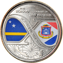 Moneta, Antille olandesi, Curaçao, St Martin, 5 Gulden, 2020, SPL, Acciaio