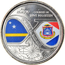 Coin, Netherlands Antilles, Curaçao, St Martin, 5 Gulden, 2020, MS(63), Nickel