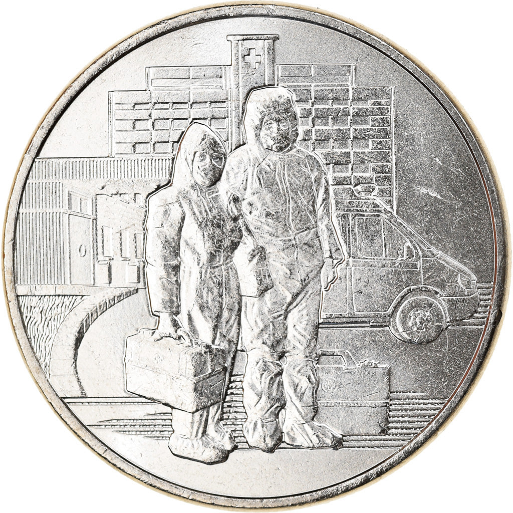 Coin, Russia, Health personnel, 25 Roubles, 2020, MS(63), Cupro-nickel