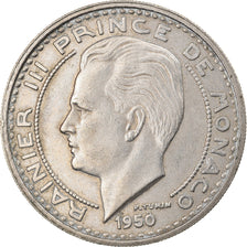 Coin, Monaco, Rainier III, 100 Francs, Cent, 1950, EF(40-45), Copper-nickel