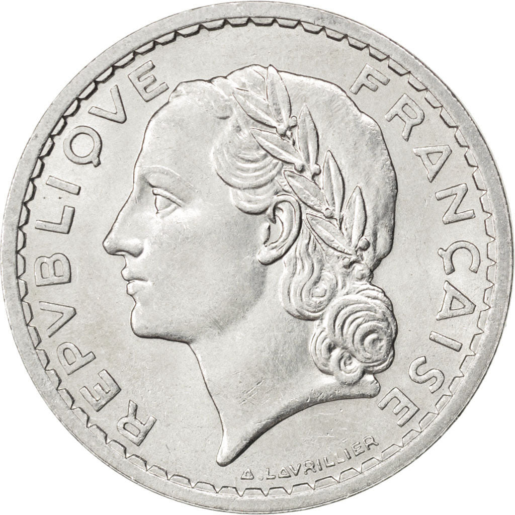 FRANCE, Lavrillier, 5 Francs, 1949, Beaumont - Le Roger, KM #888b.2, MS(60-62),.