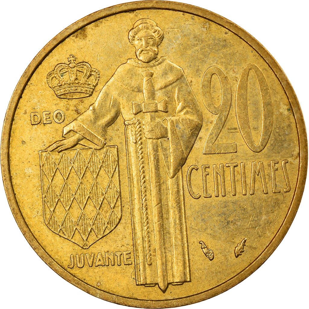Monnaie, Monaco, Rainier III, 20 Centimes, 1982, TTB, Aluminum-Bronze