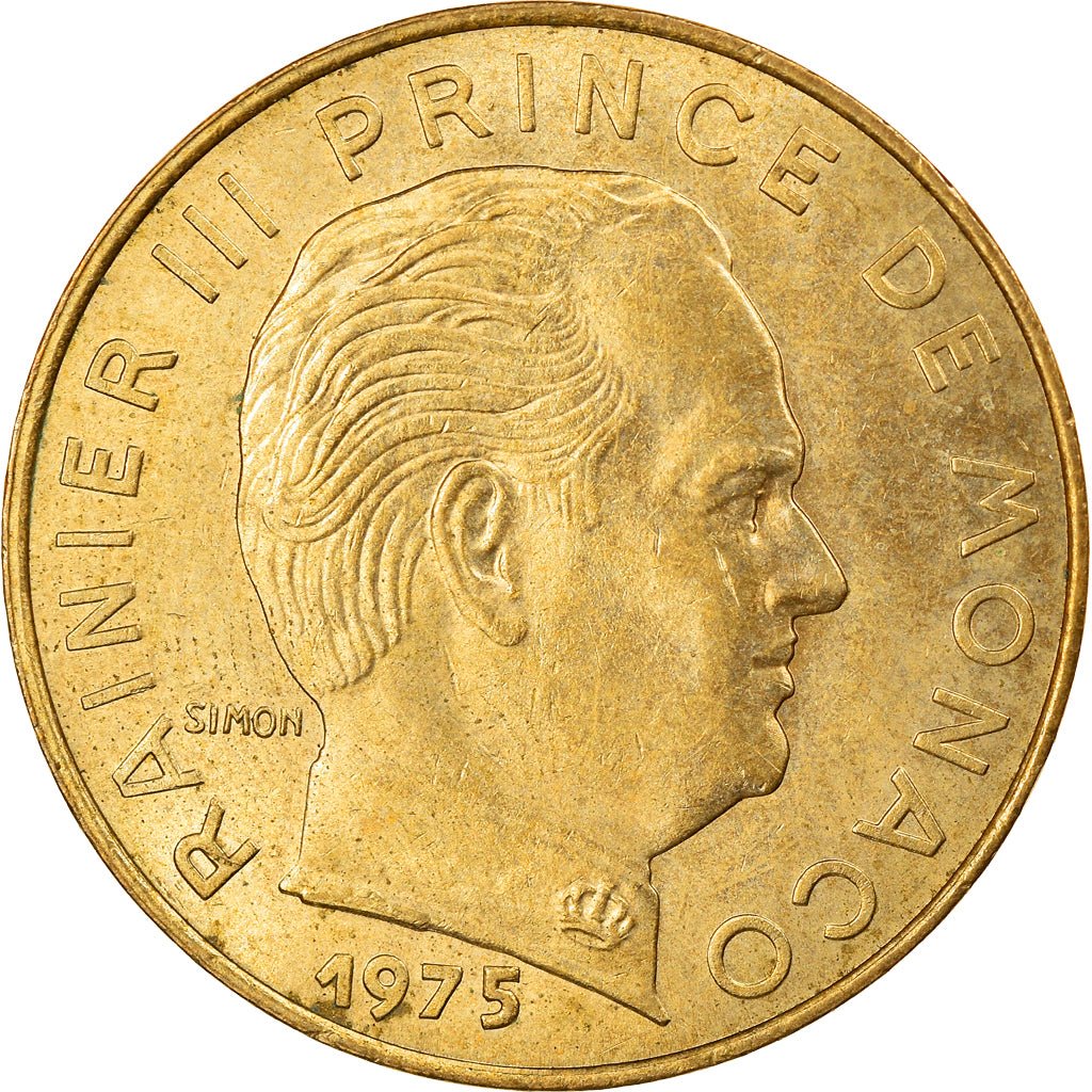 Moneta, Monaco, Rainier III, 20 Centimes, 1975, BB, Alluminio-bronzo, KM:143