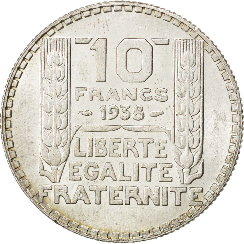 IIIème République, 10 Francs Turin 1938, KM 878