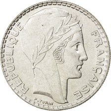 FRANCE, Turin, 20 Francs, 1938, Paris, KM #879, AU(55-58), Silver, 35, Gadoury..